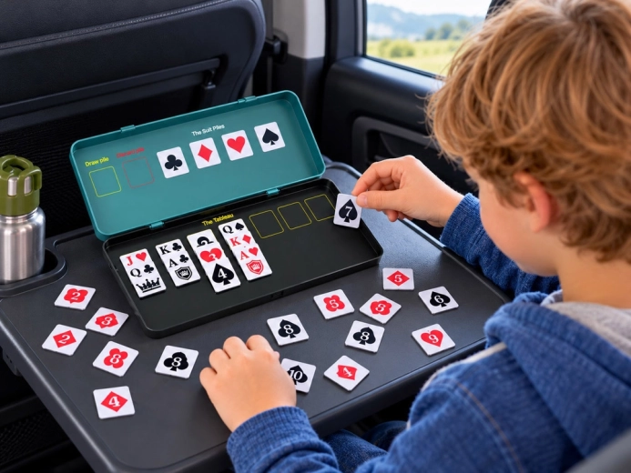 Magnetische Karten für bequemes Spielen