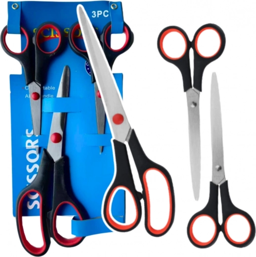 Set mit 3 universellen Büro-Scheren