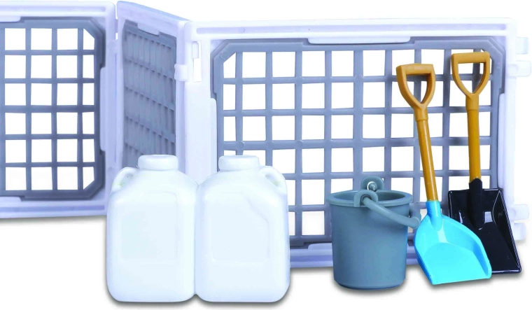 Ausrüstung für Reinigung und Pflege