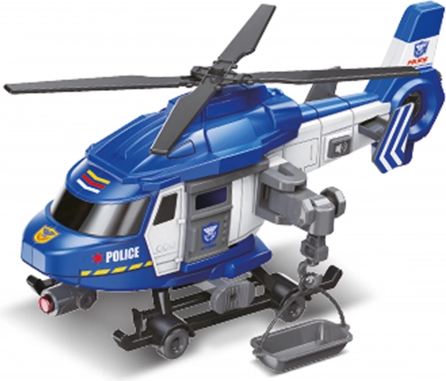Polizeihubschrauber mit Effekten