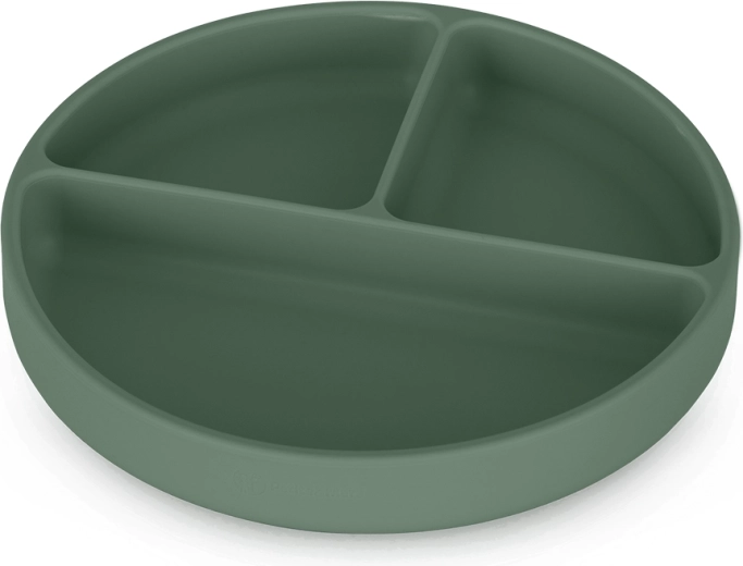 Petite&Mars Silikon-Partitionsteller mit Saugnapf Take&Match Misty Green 6m+