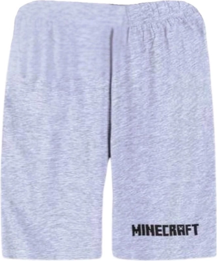 Graue Minecraft-Shorts