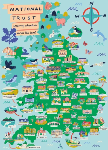 GIBSONS Puzzle National Trust – Im ganzen Land, 1000 Teile
