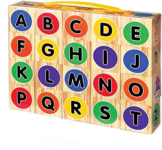 Schaumstoff-Lernbausteine mit Buchstaben, Zahlen und Bildern, 20 Stk.