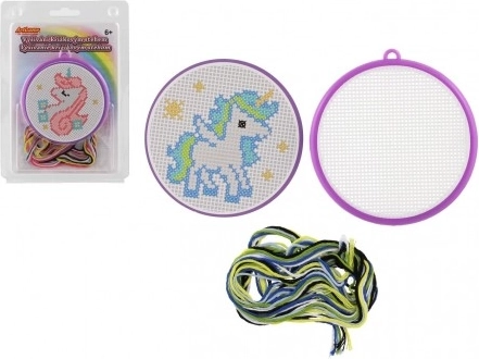 Stickset Kreuzstich – Einhorn für Kinder