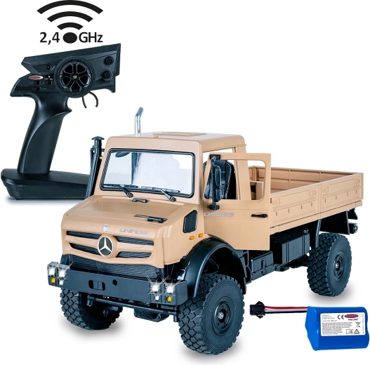 RC-Geländewagen Mercedes-Benz Unimog U5023 1:14 beige