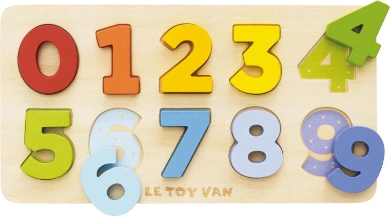 Le Toy Van Einlege-Holzpuzzle mit Zahlen