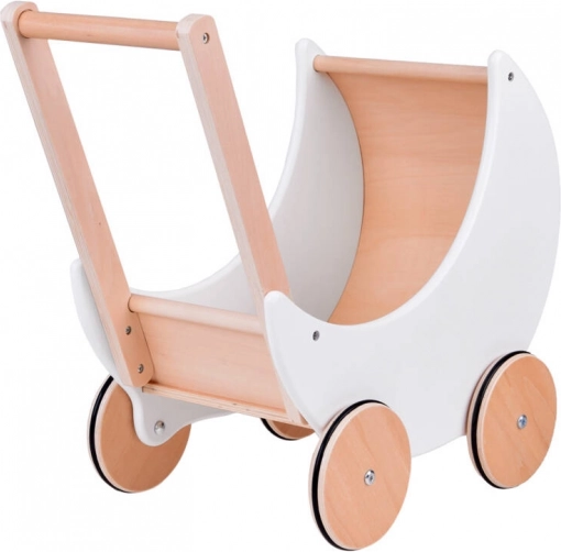 Niedlicher hölzerner Puppenwagen