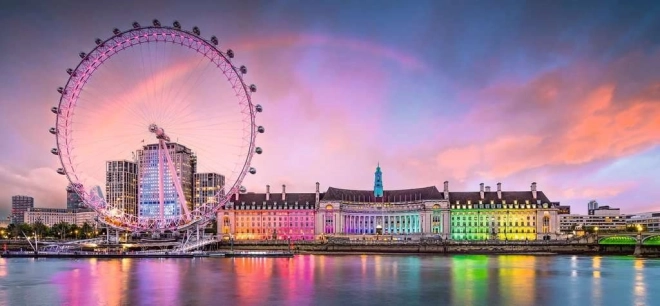 Panorama-Puzzle Buntes London