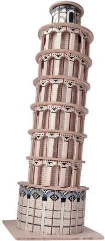 Woodcraft 3D Holzpuzzle Schiefer Turm