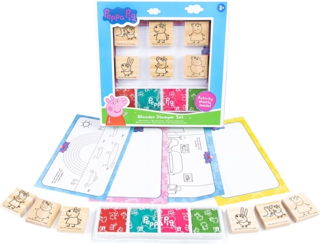 Holzstempelset Peppa Wutz
