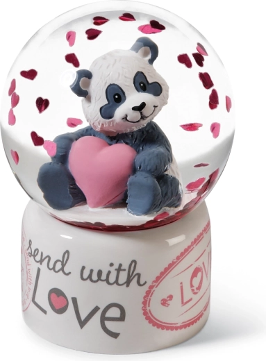 NICI Schneekugel Panda Love 6,5 cm