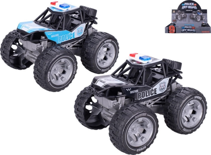 Polizeiauto mit Schwungrad 13 cm