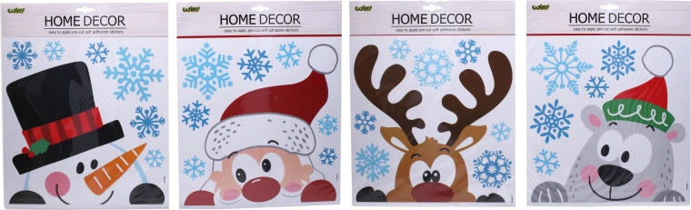 Weihnachtliche Dekoration für Wand oder Fenster