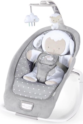 Ingenuity Vibrationswippe mit Melodien Cuddle Lamb 0m+ bis 18 kg