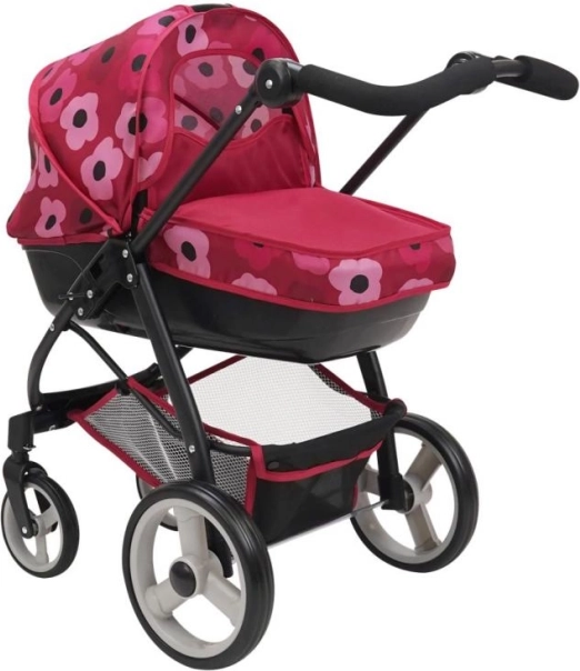 Puppenwagen 2-in-1 Bella Poppy Red