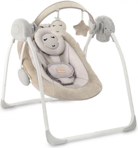 Elektrische Babyschaukel mit Melodien MoMi Liss, beige