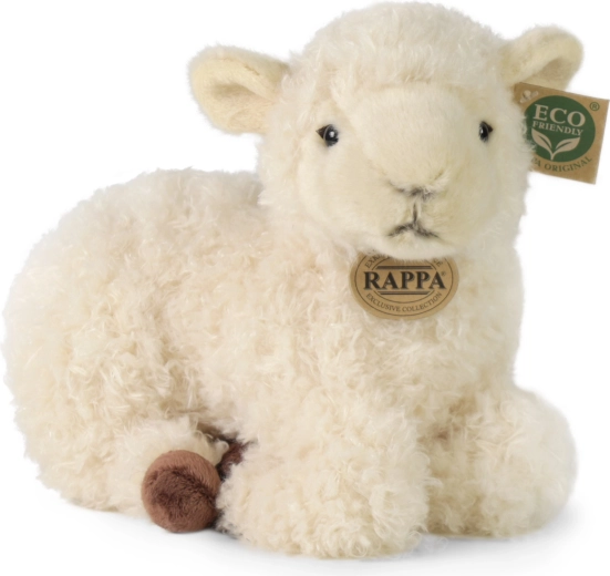 Rappa Plüsch-Schaf in liegender Position, 25 cm, Eco-Friendly