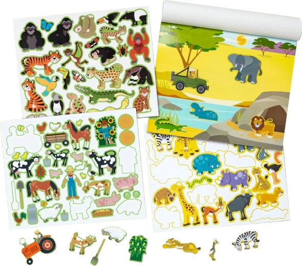 Wiederverwendbare Aufkleber Tiere und Lebensräume Melissa & Doug