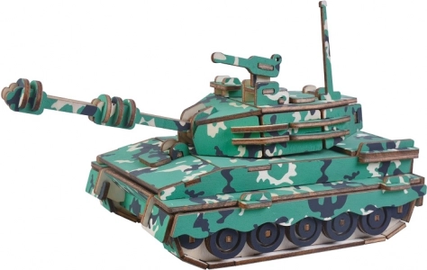 Woodcraft Holz-3D-Puzzle – Mittlerer Panzer