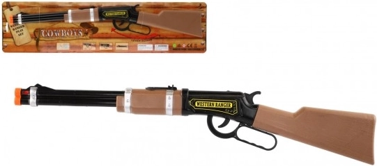 Cowboy Plastik Repetiergewehr 62 cm mit Licht