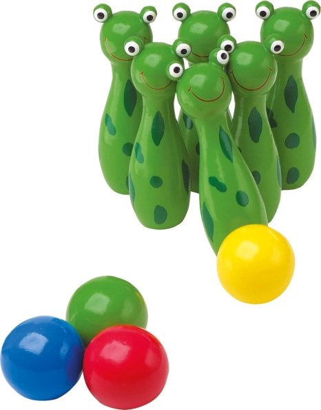 Kegelspiel Frösche