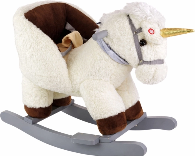 Weißes Schaukel-Einhorn für Kinder