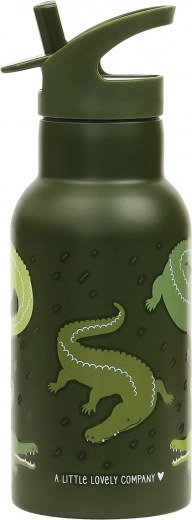 A Little Lovely Company Edelstahl-Trinkflasche 500 ml – Krokodil