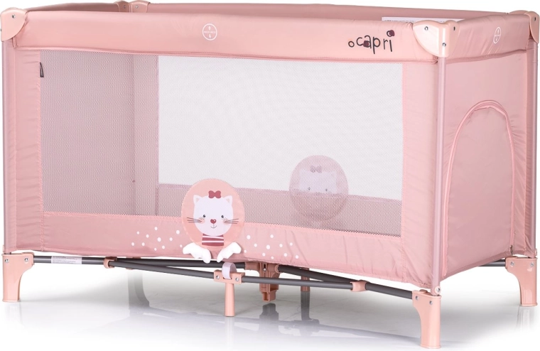 Reisebett CHIPOLINO Capri Cat rosa