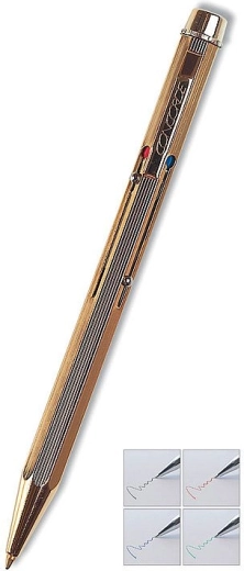 Kugelschreiber Concorde Classic 4-farbig, gold