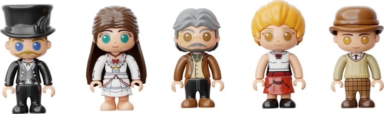 Minifiguren für Szenen aus der Aufführung