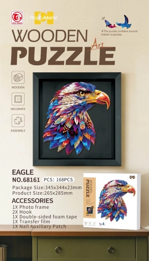Holzpuzzle Adler, 168 Teile