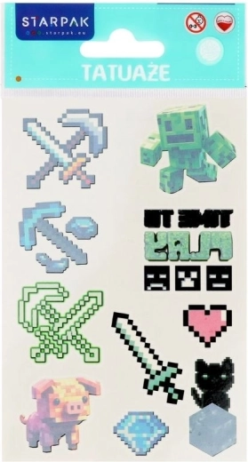 Pixel-Tattoo – 1 Stück
