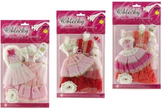 Puppenbekleidung mit Zubehör - 2 Stück