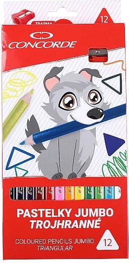 Buntstifte CONCORDE Jumbo dreikantig 12 Farben
