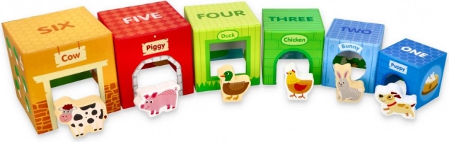 Stapeltürme mit Bauernhoftieren