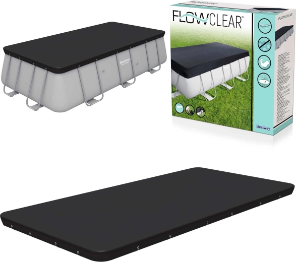 Bestway Abdeckplane für Rahmenpool 396 × 185 cm