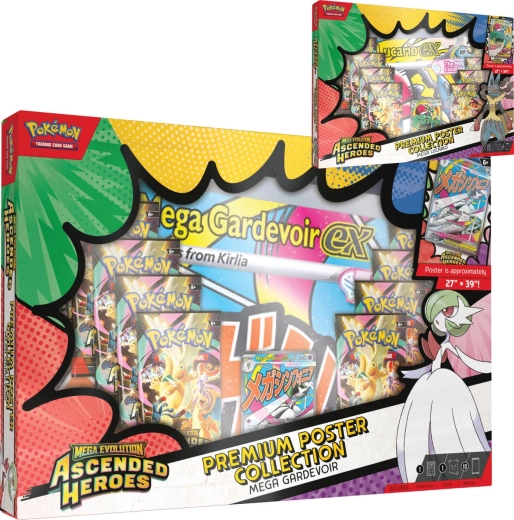 Pokémon TCG Ascended Heroes Premium-Kollektion mit Poster – 1 Stück