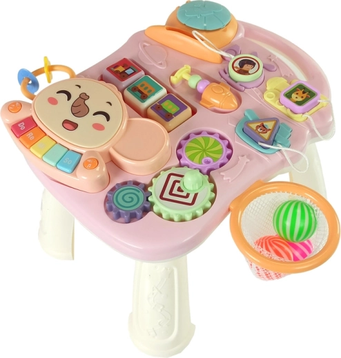 2-in-1: Lauflernwagen und Spieltisch