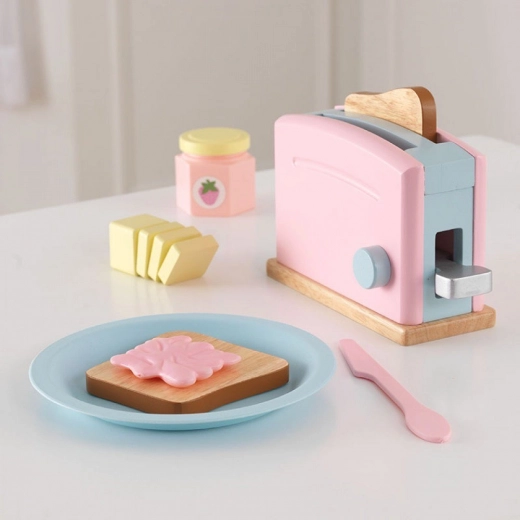 KidKraft Espresso Toaster-Set Pastell