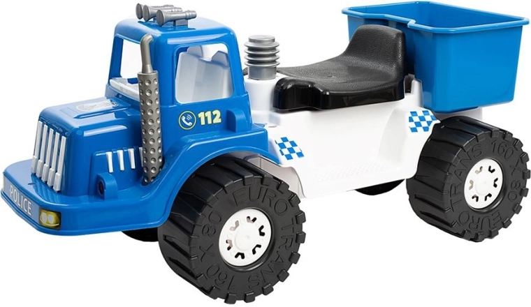 Kinder-Polizei-Rutschauto Bayo Police 70 cm blau