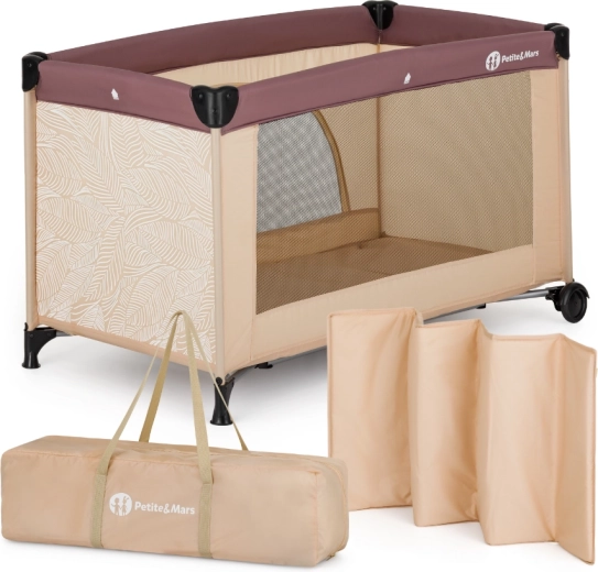 Petite&Mars Reisebett nyja elegant dreamlines mocha