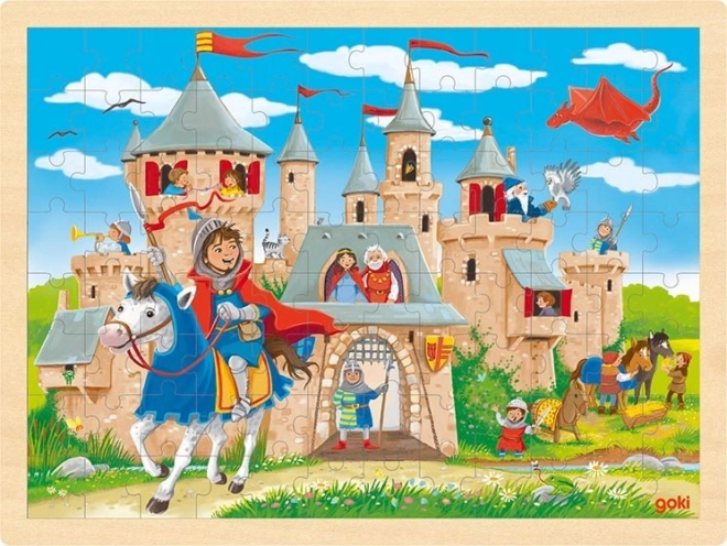 Holzpuzzle Ritterburg 96 Teile