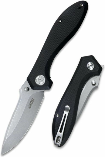 Taschenmesser Kubey Ruckus Black 8,4 cm G10 mit Clip