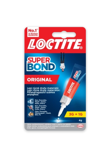 Loctite Super Bond Original 4 g – flüssiger Sekundenkleber