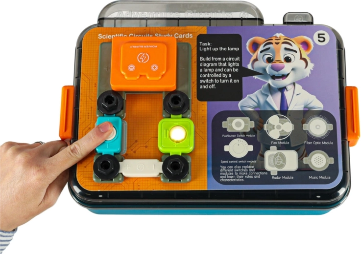 Echte elektrische Schaltkreise einfach und sicher bauen