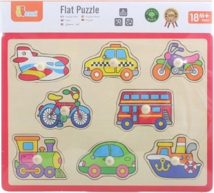 Holzpuzzle Verkehr mit Griffen
