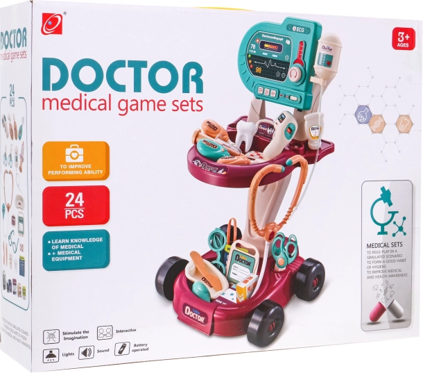 Ärztliches Set für Kinder mit EKG 24 Stück