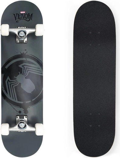 Stilvolles Marvel-Venom-Design und robustes Ahorn-Deck