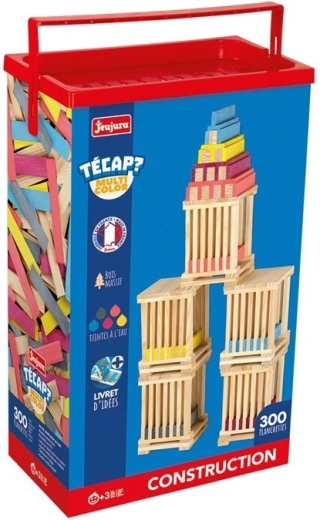 Jeujura Holzbausteine Técap Multicolor – 300 Teile